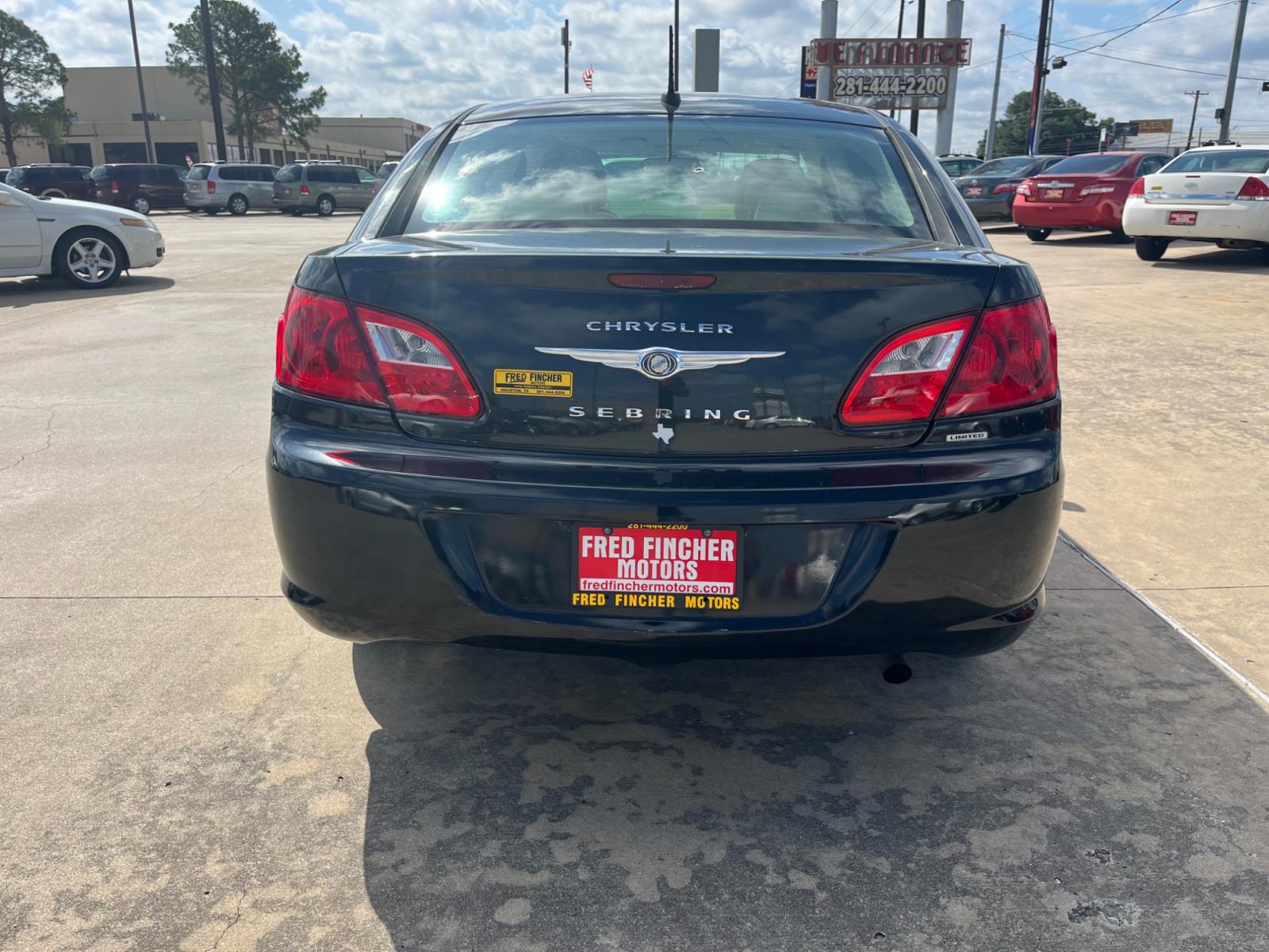 2010 Black /TAN Chrysler Sebring Sedan Limited (1C3CC5FB2AN) with an 2.4L L4 DOHC 16V engine, 4-Speed Automatic transmission, located at 14700 Tomball Parkway 249, Houston, TX, 77086, (281) 444-2200, 29.928619, -95.504074 - Photo #5
